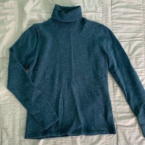 Ralph Lauren, Blue Turtleneck Sweater, Size S
